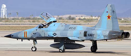 US Navy Northrop F-5N Tiger II 761537 of VFC-13 Saints, Mesa Gateway Airport, March 9, 2012